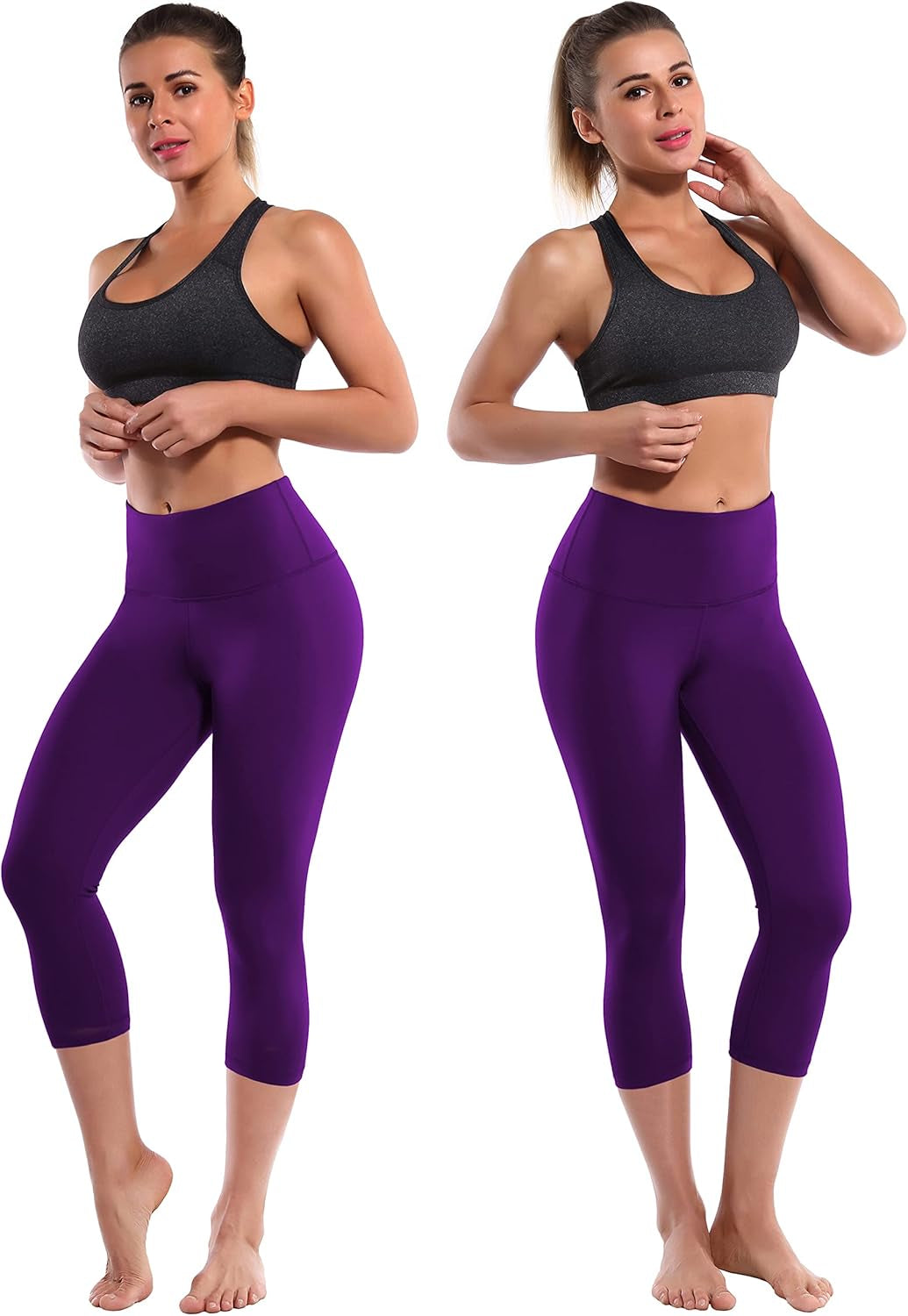 Basic/Out Pockets High Waist Yoga Pants Women Workout Leggings | Tummy Control,Running,19"Inseam