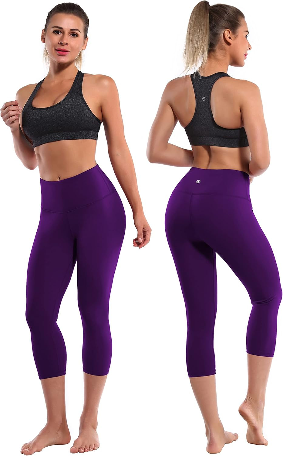 Basic/Out Pockets High Waist Yoga Pants Women Workout Leggings | Tummy Control,Running,19"Inseam